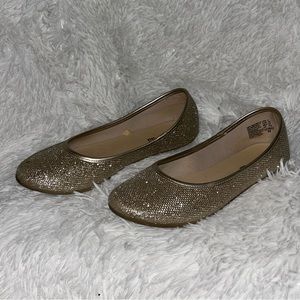 Gold Flats - Girls Shimmery